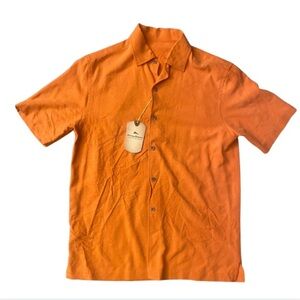 Tommy Bahama Men's Vibrant Orange Casual Shirt Size S